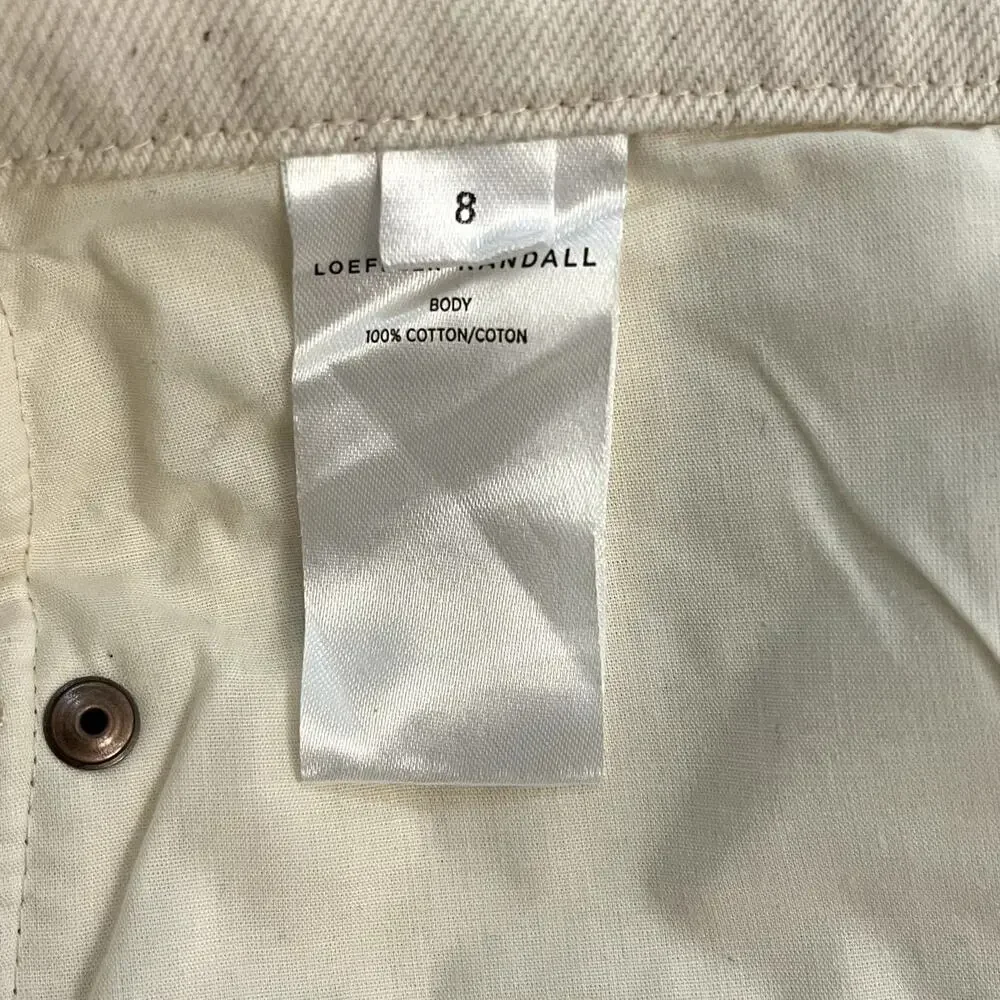 Loeffler Randall Demi Embroidered Pant Natural - Picture 6 of 9